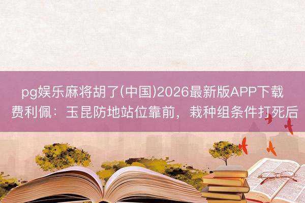 pg娱乐麻将胡了(中国)2026最新版APP下载 费利佩：玉昆防地站位靠前，栽种组条件打死后