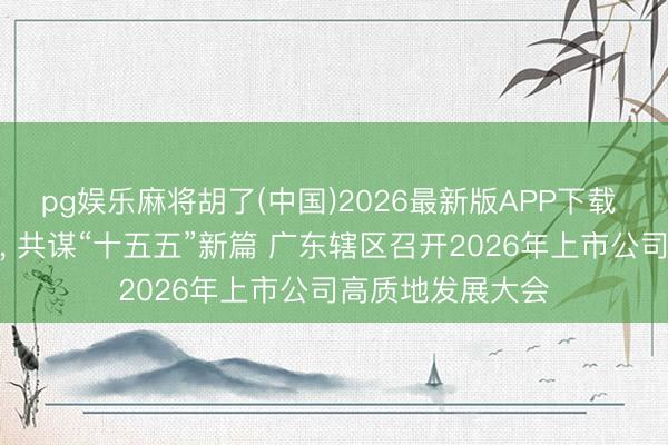 pg娱乐麻将胡了(中国)2026最新版APP下载 锚定高质地发展， 共谋“十五五”新篇 广东辖区召开2026年上市公司高质地发展大会
