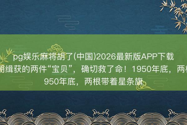 pg娱乐麻将胡了(中国)2026最新版APP下载 抗好意思援朝缉获的两件“宝贝”，确切救了命！1950年底，两根带着星条旗