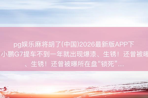 pg娱乐麻将胡了(中国)2026最新版APP下载 投诉超百条！小鹏G7提车不到一年就出现爆漆、生锈！还曾被曝所在盘“锁死”…