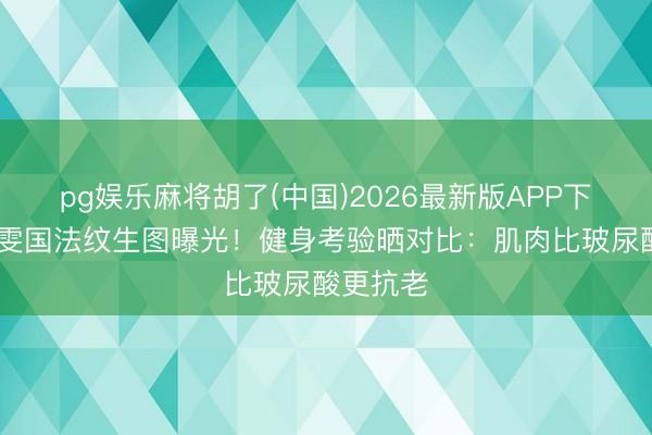 pg娱乐麻将胡了(中国)2026最新版APP下载 贾静雯国法纹生图曝光！健身考验晒对比：肌肉比玻尿酸更抗老
