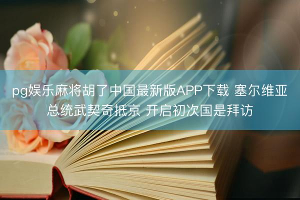 pg娱乐麻将胡了中国最新版APP下载 塞尔维亚总统武契奇抵京 开启初次国是拜访